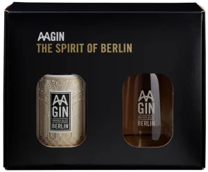 Gin & Vodka>AASPIRITS »AAGIN« Dry Gin im Set mit AAGIN Glas