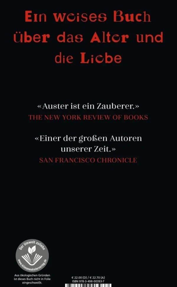 Romane>ZEIT Buchhandlung Auster, P: Baumgartner