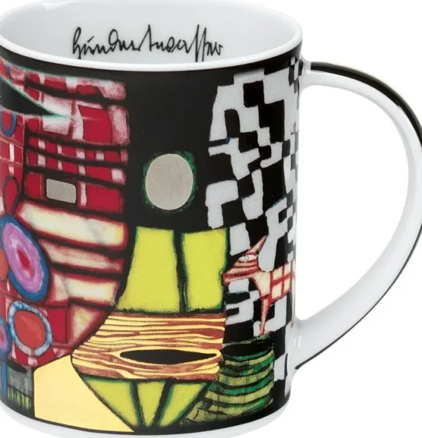 Keramik & Gläser>Ars mundi 4 Becher »Magic Mugs 2021« im Set nach Hundertwasser