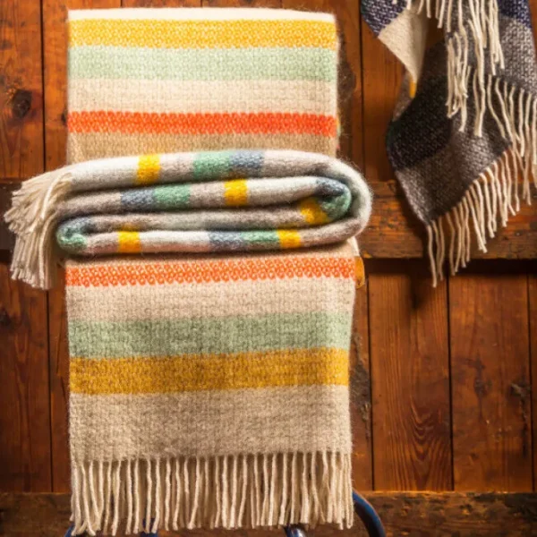 Decken & Kissen>Tweedmill Decke »Illusion Stripe«, Spring