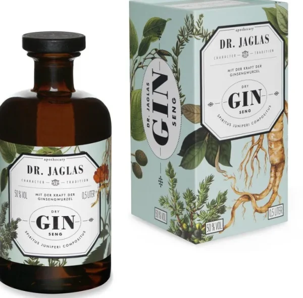 Gin & Vodka>Dr. Jaglas »Dry GIN-seng Gin« (Navy Gin)