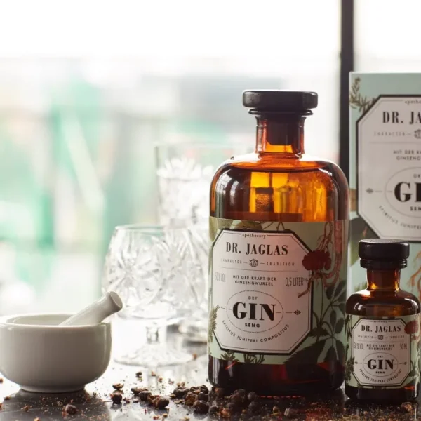 Gin & Vodka>Dr. Jaglas »Dry GIN-seng Gin« (Navy Gin)