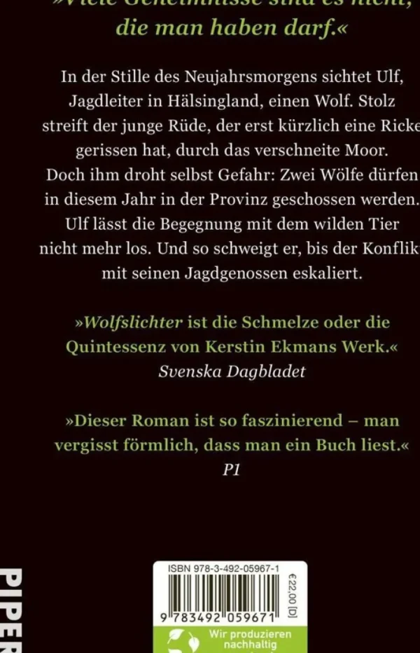 Romane>ZEIT Buchhandlung Ekman, Kerstin: Wolfslichter