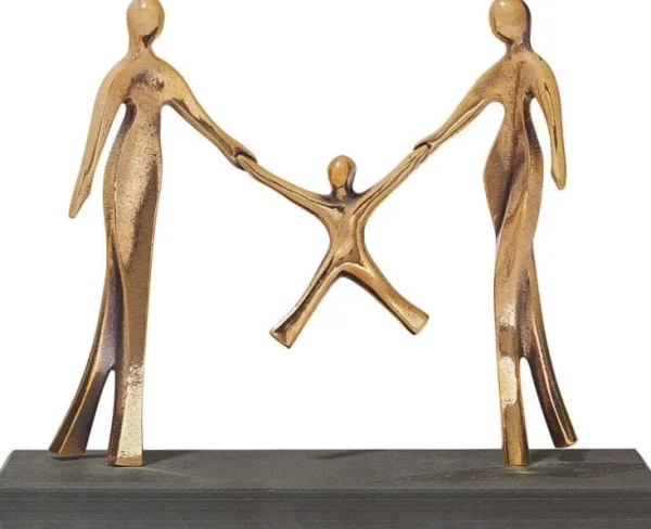 Kunstbronze & Stahl | Motivation & Liebe>Ars mundi Esposto, Bernardo: Skulptur »Glückliche Familie«