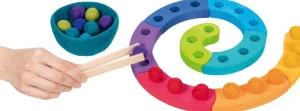 Holzspielzeug | Spiele Für Kinder>GOKI Farbsortierspiel und Adventsspirale