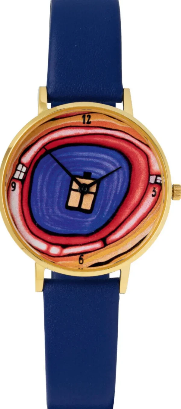 Künstleruhren>Ars mundi Friedensreich Hundertwasser: Künstler-Armbanduhr »Zeitfinder Seelenbaum«