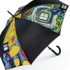 Regenschirme>Ars mundi Friedensreich Hundertwasser: ​ Stockschirm »Regentropfenfänger«