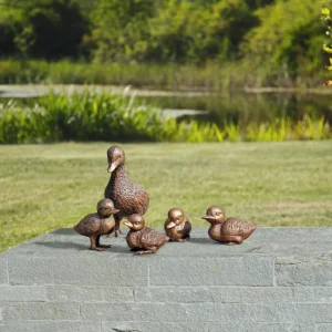 Bronze | Garten>Ars mundi Gartenskulpturen »Entenfamilie«