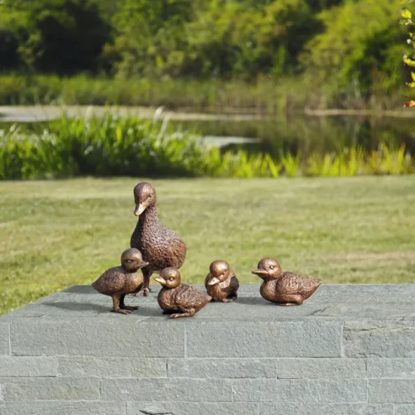 Bronze | Garten>Ars mundi Gartenskulpturen »Entenfamilie«