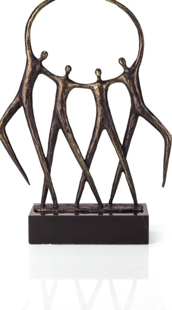 Alle Skulpturen | Bronze>Ars mundi Gerard: Skulptur »Hand in Hand«