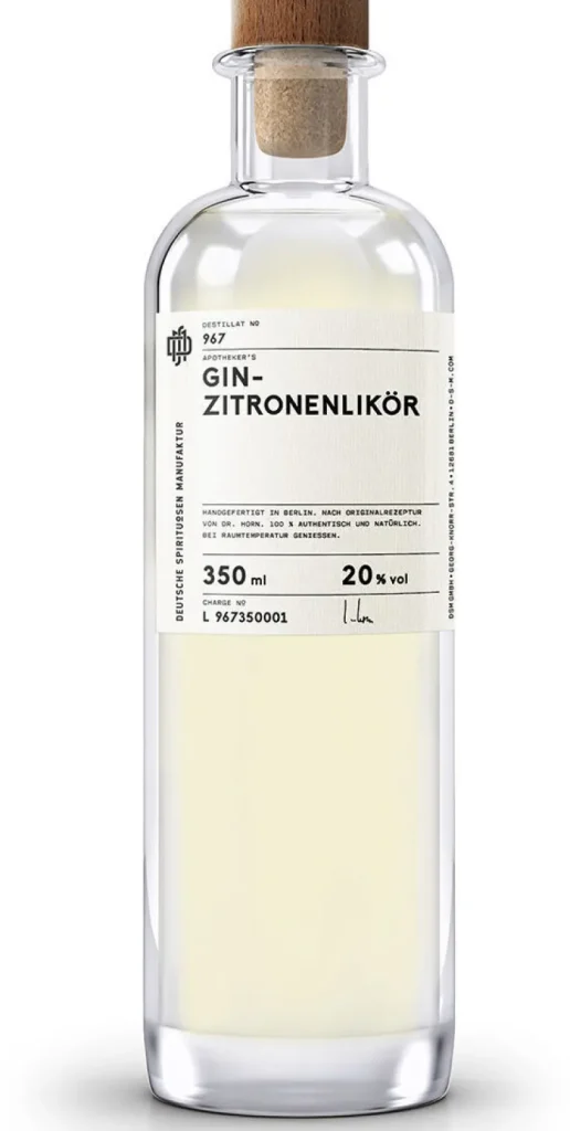 Gin & Vodka | Likör & Rum>Deutsche Spirituosen Manufaktur Gin-Zitronenlikör »967«