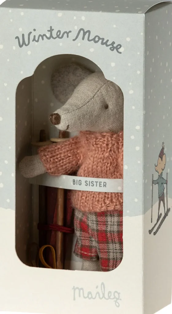 Weihnachtsgeschenke | Kuscheltiere & Puppen>Maileg Große Schwester Wintermaus mit Ski