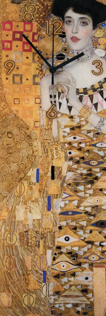 Künstleruhren | Wand- & Tischuhren>Ars mundi Gustav Klimt: Wanduhr »Adele Bloch-Bauer«