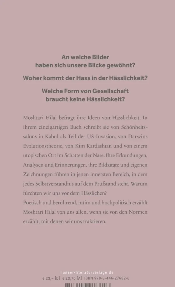 Romane>ZEIT Buchhandlung Hilal, M: Hässlichkeit