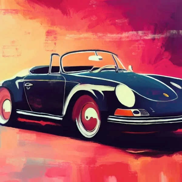 Alle Werke>Ars mundi Holger Mühlbauer-Gardemin: ​ Bild »Porsche 356 Speedster« (2022)