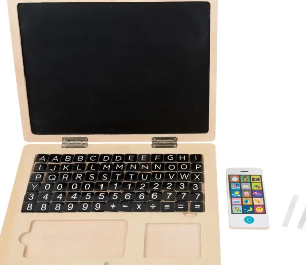 Holzspielzeug>Small Foot Holz Laptop mit Magnettafel