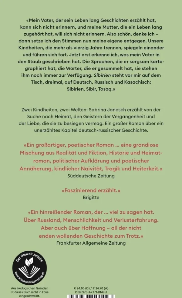 Romane>ZEIT Buchhandlung Janesch, S: Sibir