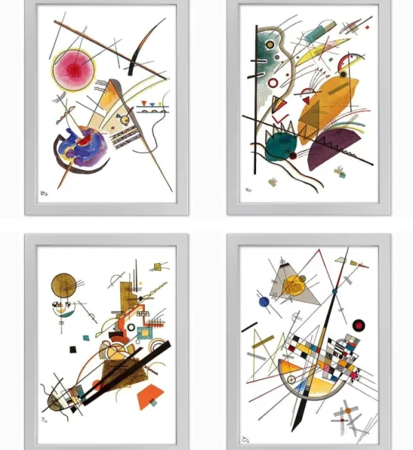 Alle Werke>Ars mundi Kandinsky, Wassily: 4 Bilder im Set