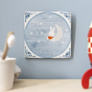 Wandbilder & Wanddekoration>StoryTiles Keramikfliese »Miffy On The Moon«