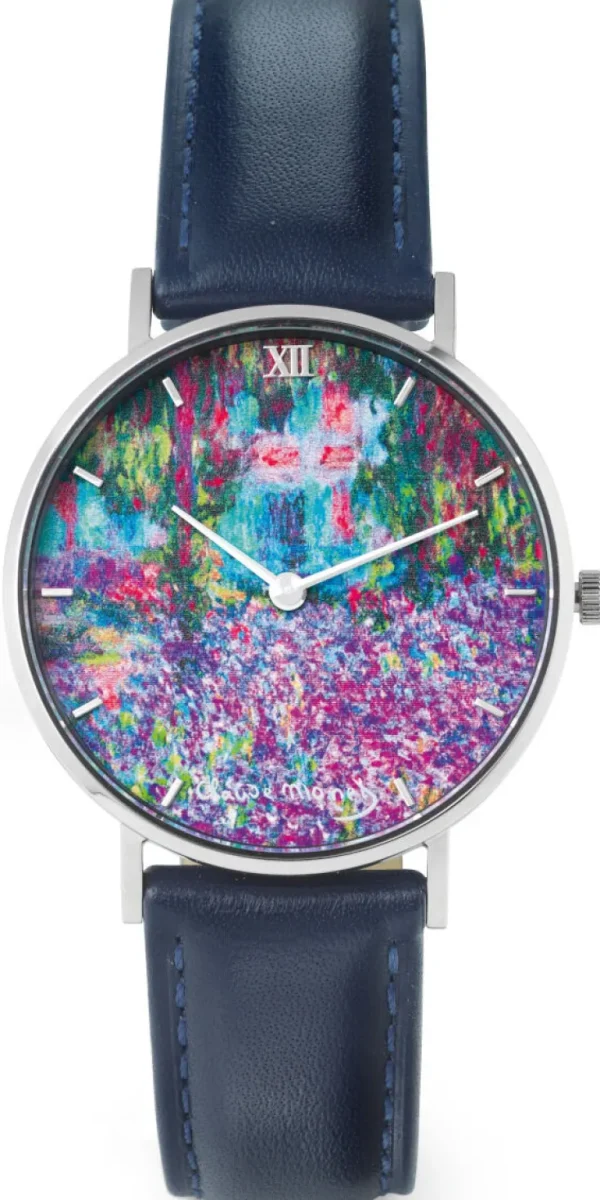 Künstleruhren>Ars mundi Künstler-Armbanduhr »Monet - Irisbeet in Monets Garten«