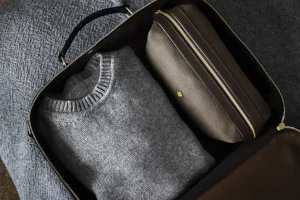 Reiseutensilien>MISMO Kulturtasche »WASHBAG«, Oliv / Braun