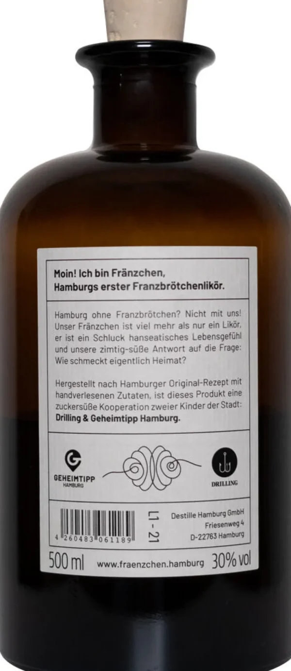 Likör & Rum>Drilling Destille Hamburg Likör »Fränzchen«