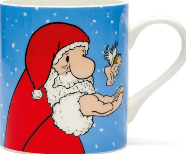 Geschirr & Gläser>Ars mundi Loriot: 2 Becher mit Künstlermotiven »Weihnachtsmops« & »Weihnachtsmann« im Set