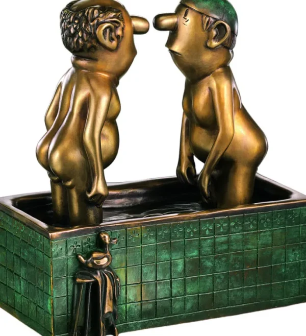 Bronze>Ars mundi Loriot: Skulptur »Herren im Bad«