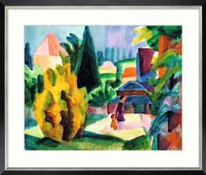 Alle Werke>Ars mundi Macke, August: »Im Schlossgarten v. Oberhofen« 1914