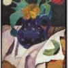 Alle Werke>Paula Modersohn-Becker Modersohn-Becker, Paula: »Stillleben mit Tulpen in blauem Topf«