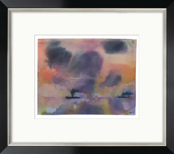 Alle Werke>Ars mundi Nolde, Emil: Bild »Stilles Meer mit zwei Dampfern«, um 1946