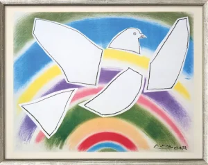 Alle Werke>Ars mundi Picasso: »Fliegende Taube im Regenbogen«