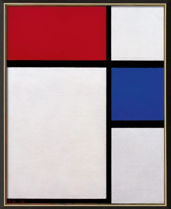 Alle Werke>Ars mundi Piet Mondrian: Bild »Komposition No. II, mit Rot und Blau« (1929), gerahmt