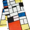 Seide | Künstlertücher>Ars mundi Piet Mondrian: Seidenschal »Komposition mit Rot, Gelb, Blau und Schwarz«