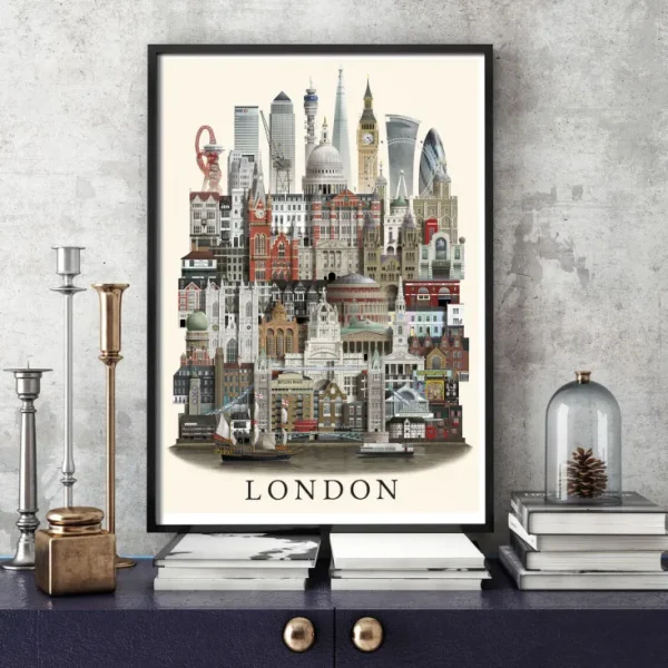 Wandbilder & Wanddekoration>Martin Schwartz Poster »London«