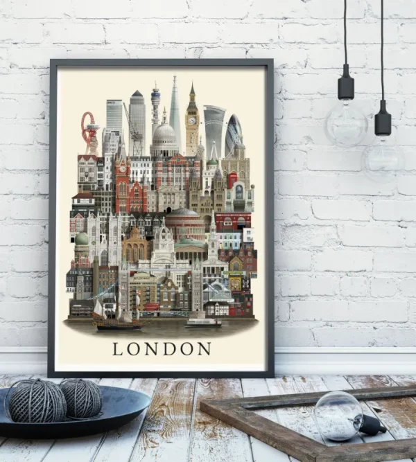 Wandbilder & Wanddekoration>Martin Schwartz Poster »London«