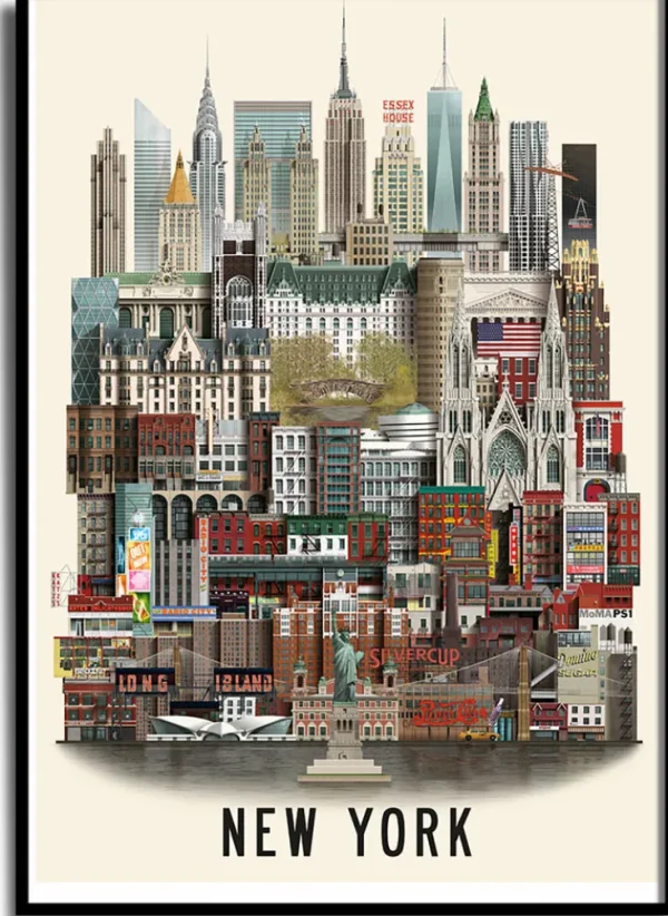 Wandbilder & Wanddekoration>Martin Schwartz Poster »New York«