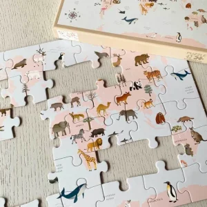 Spiele & Puzzle | Puzzle Für Kinder>VISSEVASSE Puzzle »Tierweltkarte«