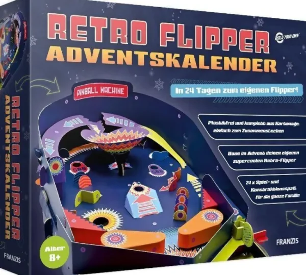 Kalender>ZEIT Buchhandlung Retro Flipper Adventskalender