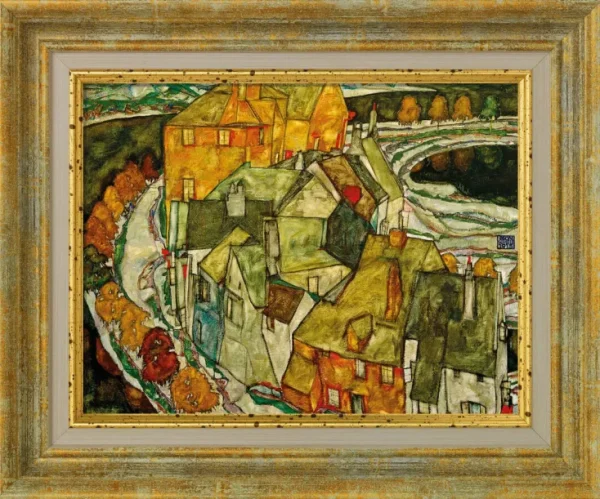 Alle Werke>Ars mundi Schiele, Egon: »Der Häuserbogen (Inselstadt)«, 1915