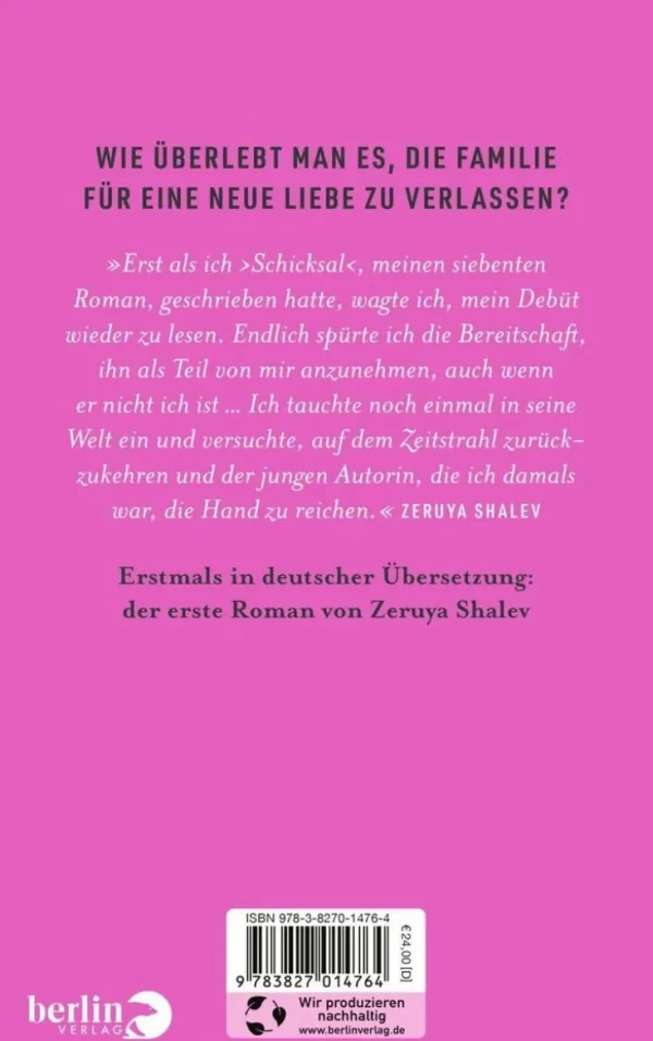 Romane>ZEIT Buchhandlung Shalev, Z: Nicht ich