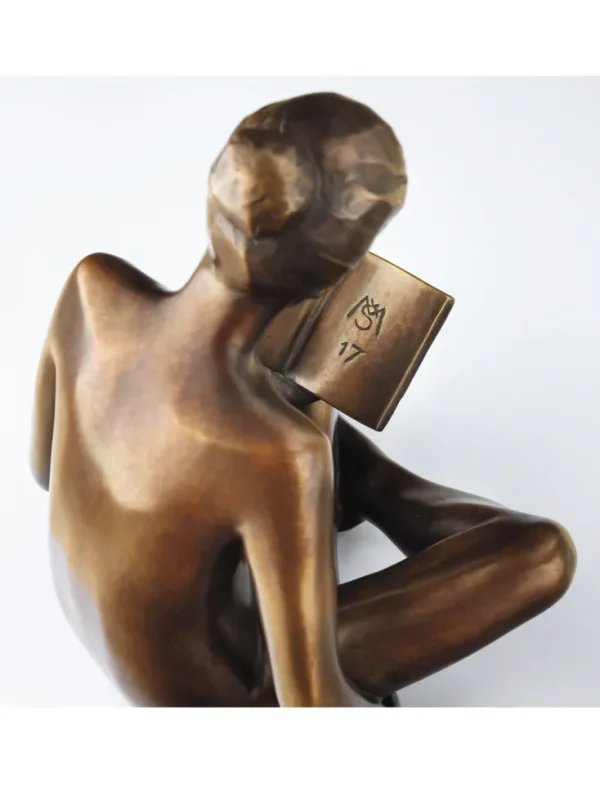 Bronze>Ars mundi SIME: Skulptur »Lesende«, Bronze