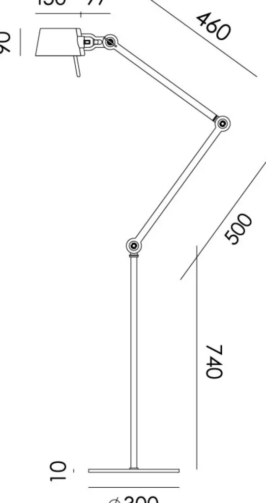 Stehleuchten>Tonone Stehlampe »BOLD (2arm)«