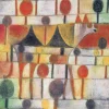 Teppiche>Ars mundi Teppich »Kamel in rhythmischer Baumlandschaft« nach Paul Klee