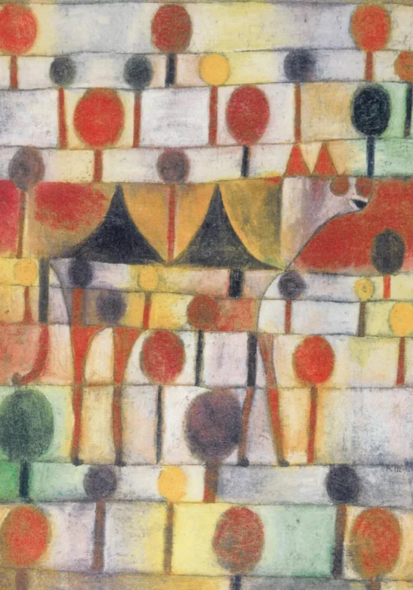 Teppiche>Ars mundi Teppich »Kamel in rhythmischer Baumlandschaft« nach Paul Klee