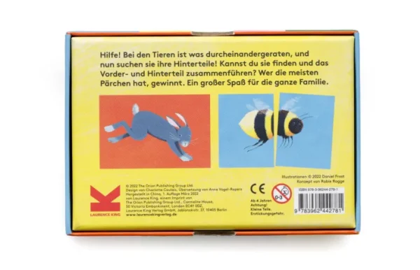 Spiele & Puzzle | Spiele Für Kinder>Laurence King Verlag Tier-Memo »Wo ist mein Po?«