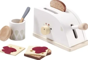 Holzspielzeug>Kids Concept Toaster mit Zubehör