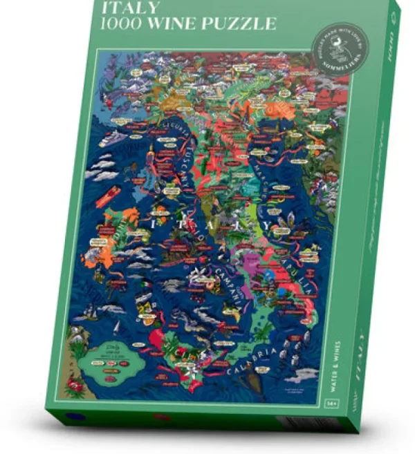 Spiele & Puzzle | Puzzle Für Erwachsene>Water & Wines Wein Puzzle »Italien«