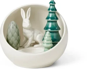 Dekoration & Vasen>Dottir Nordic Design Wintergeschichte »Hase mit Tannen«