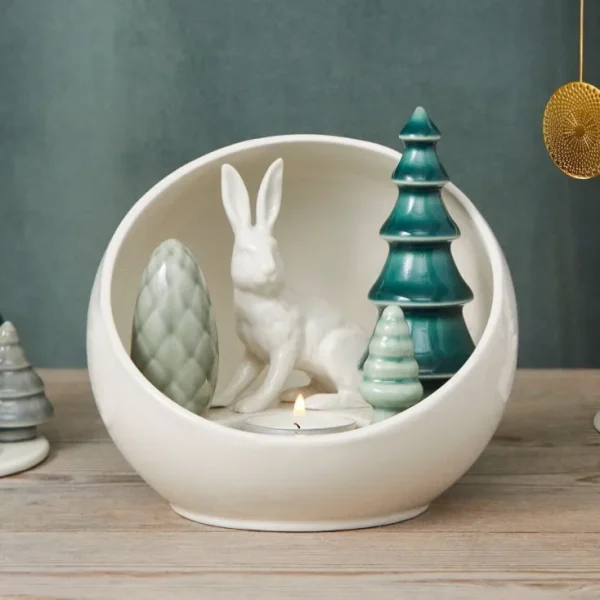 Dekoration & Vasen>Dottir Nordic Design Wintergeschichte »Hase mit Tannen«